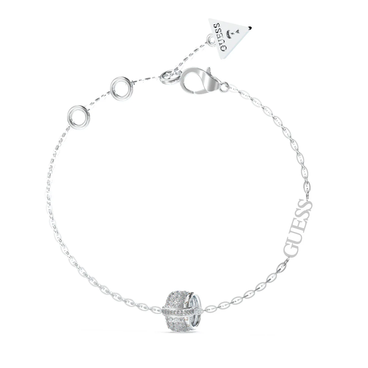 Bransoletka stalowa z cyrkoniami - Guess Jewellery
