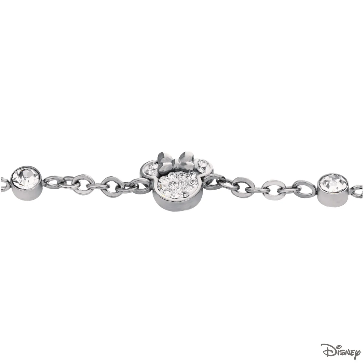 Bransoletka stalowa z cyrkoniami - Myszka Minnie - Disney - Image 2