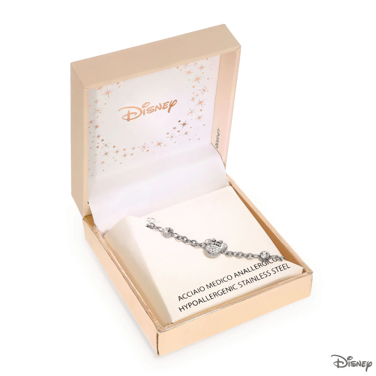 Bransoletka stalowa z cyrkoniami - Myszka Minnie - Disney - Image 3