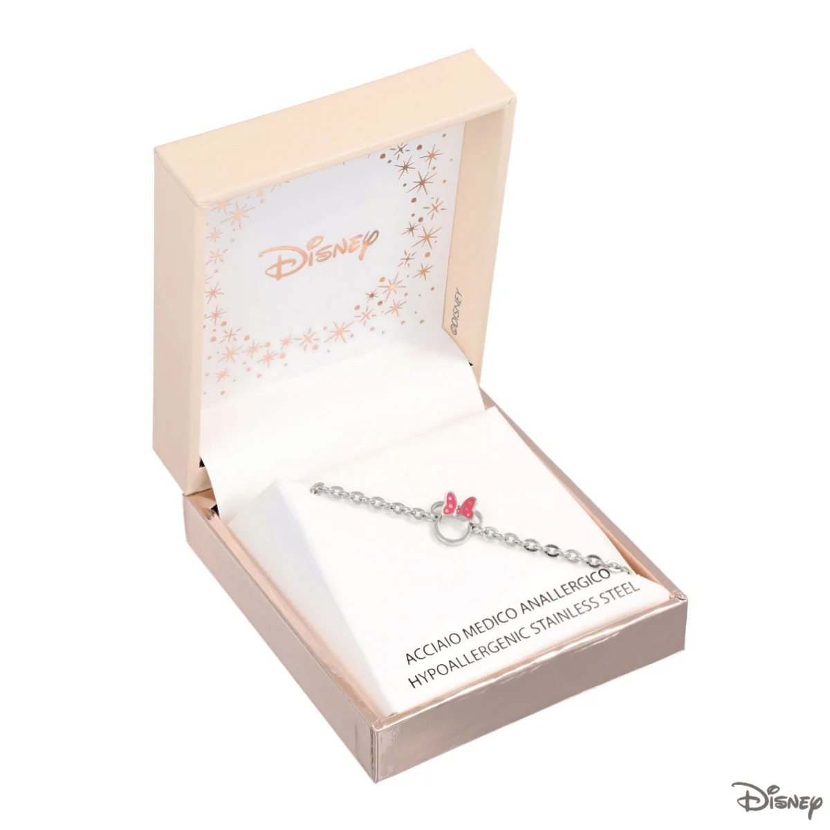 Bransoletka stalowa z emalią - kokardka - Myszka Minnie - Disney - Image 2
