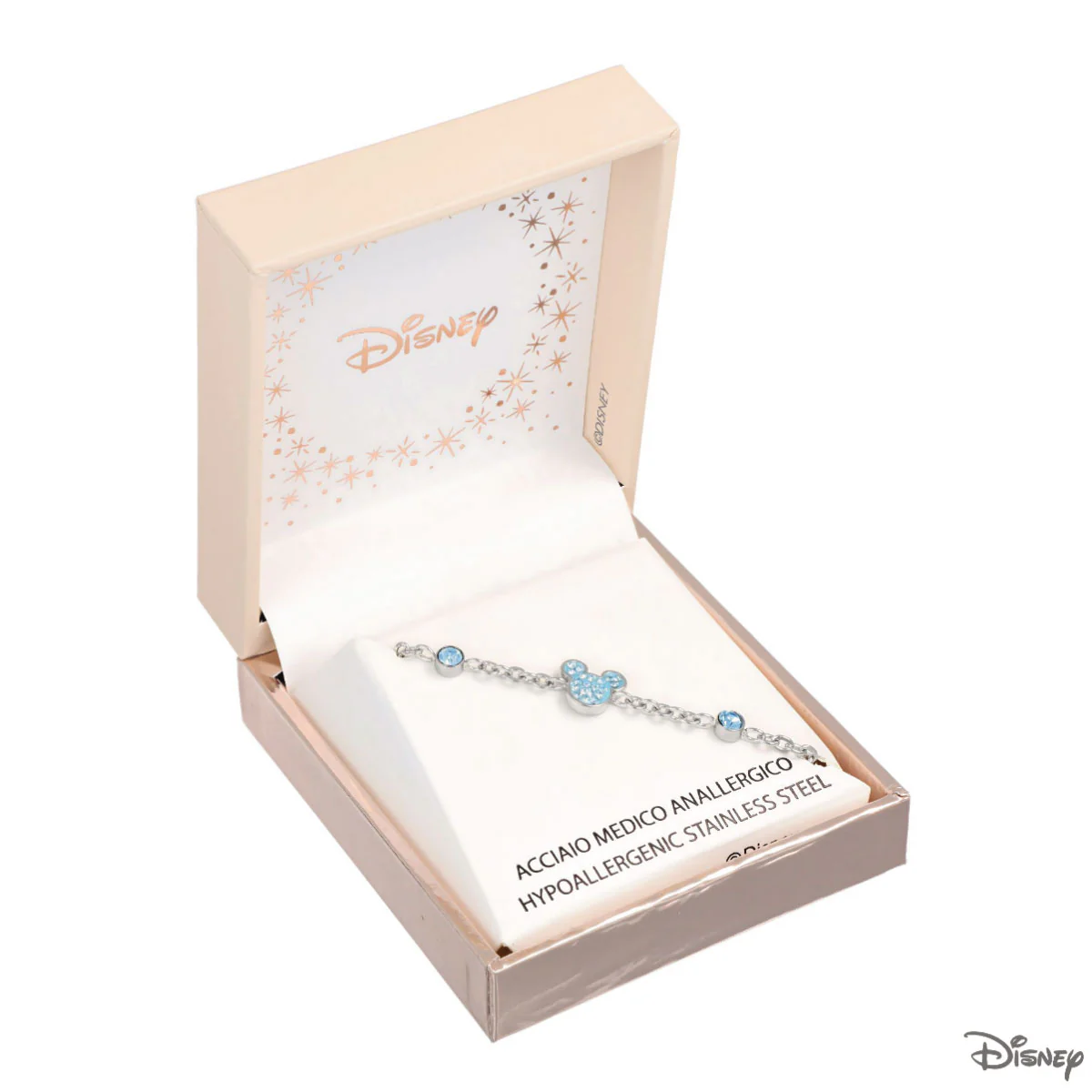 Bransoletka stalowa z niebieskimi cyrkoniami - Myszka Mickey - Disney - Image 2