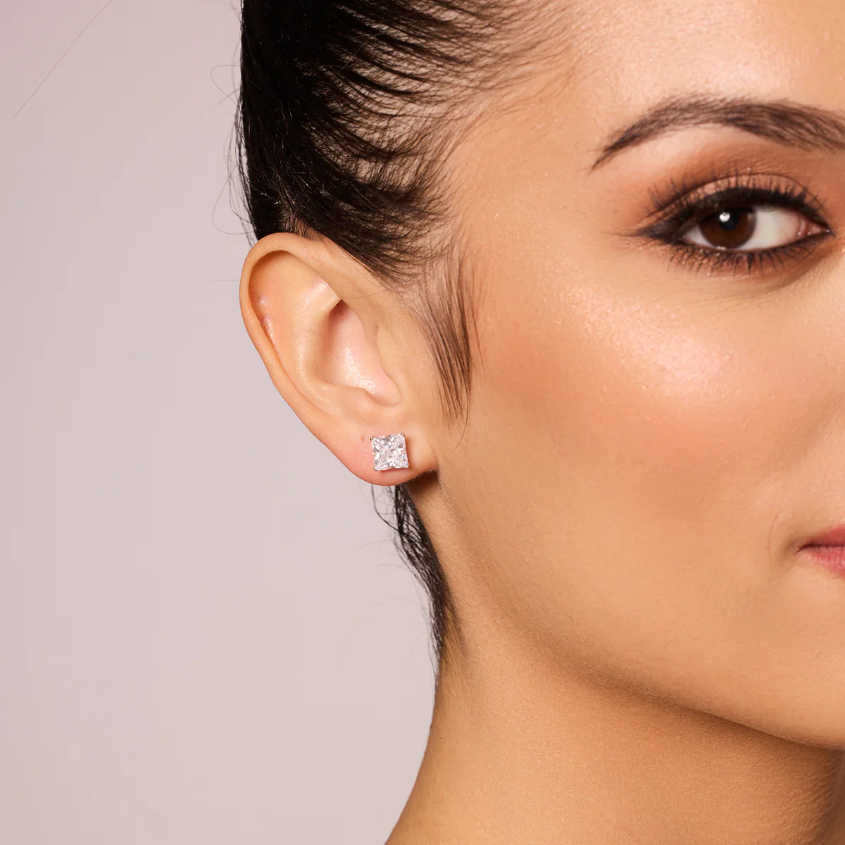 Kolczyki srebrne z cyrkoniami - Image 2