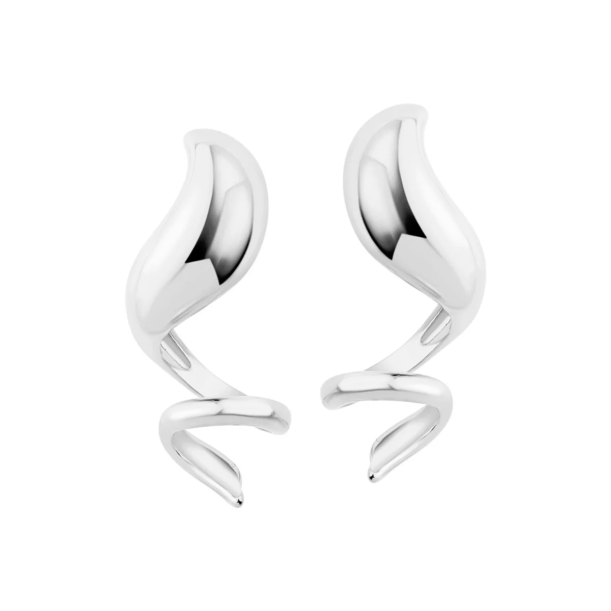 Kolczyki stalowe - spirale - Moderno - Image 3