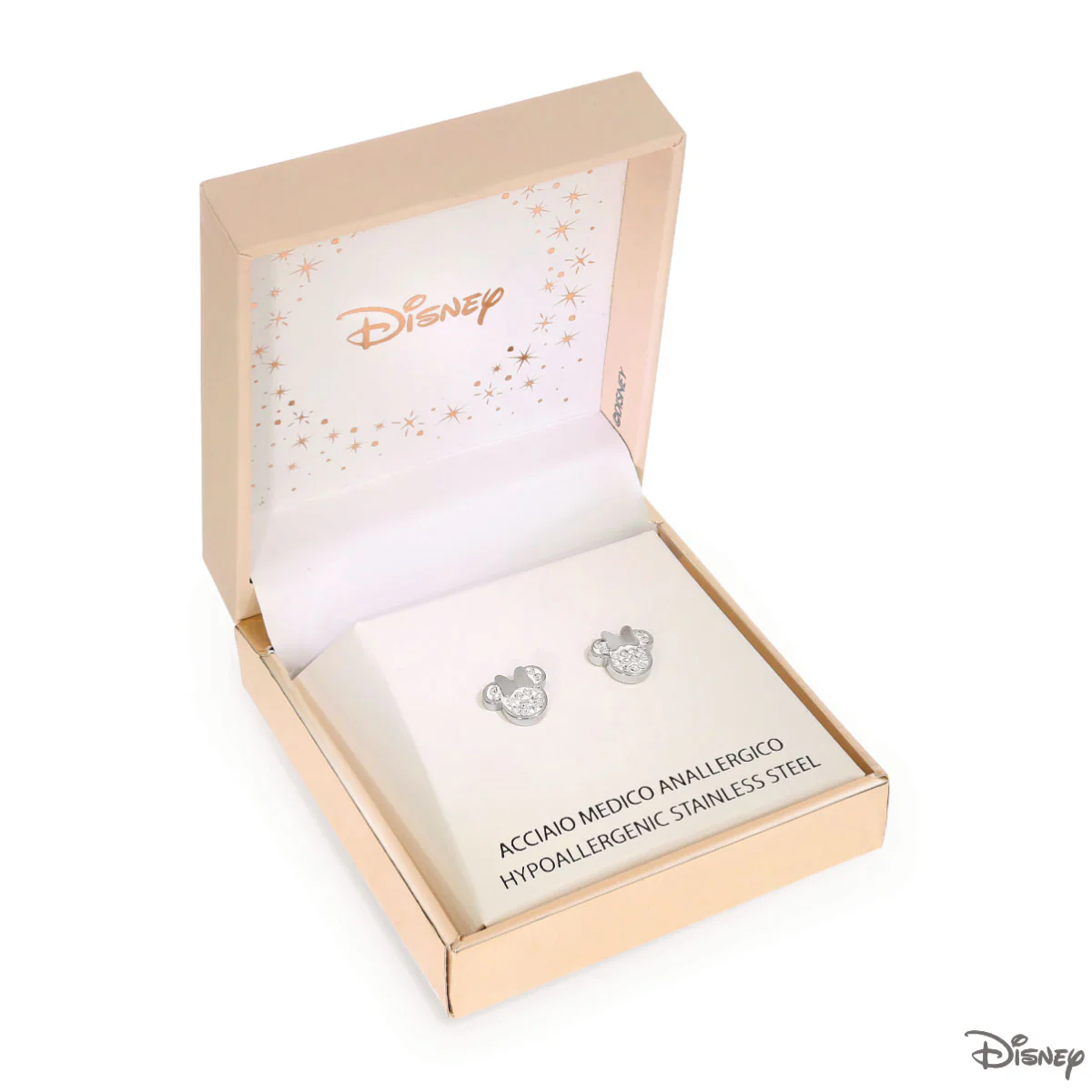 Kolczyki stalowe z cyrkoniami - Myszka Minnie - Disney - Image 3