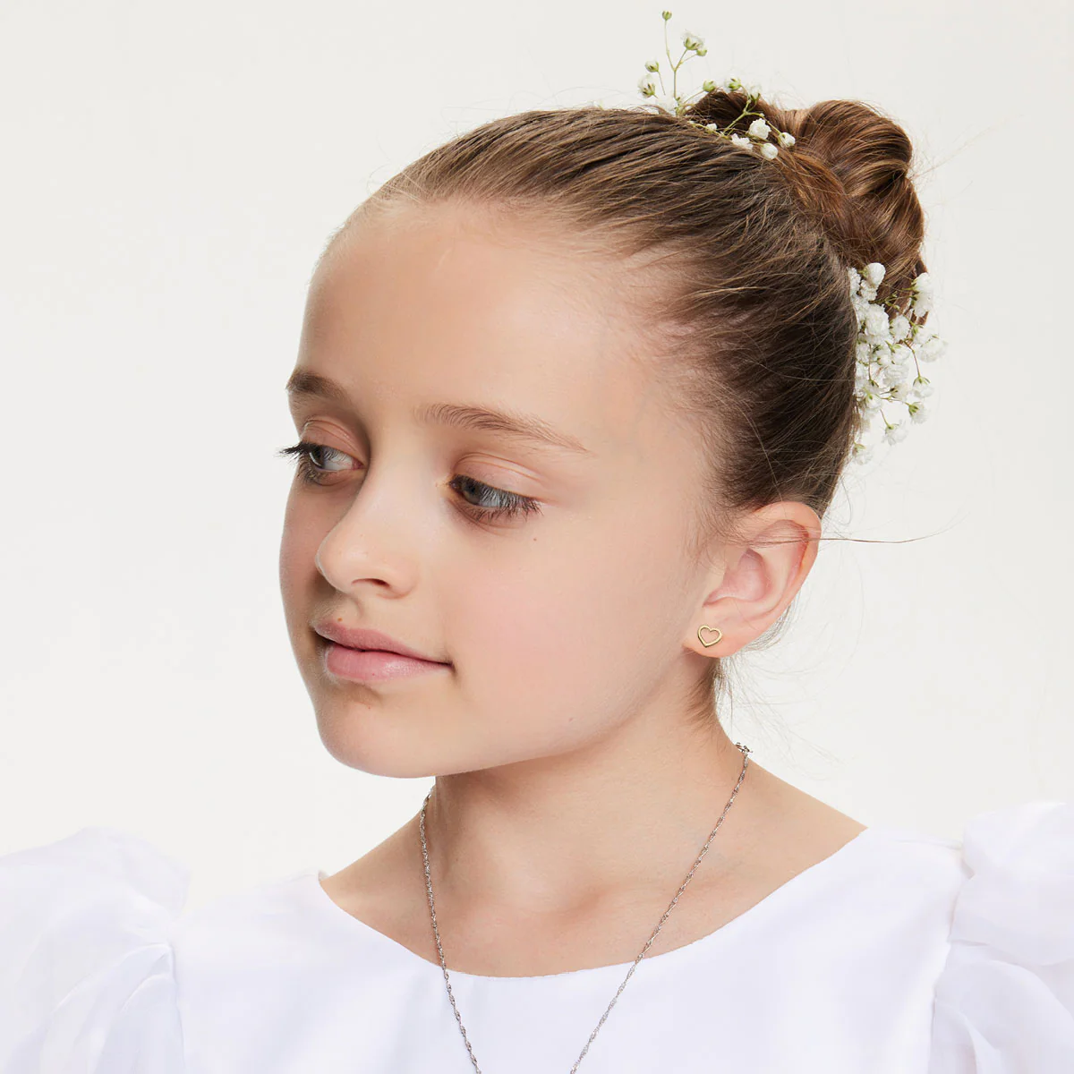 Kolczyki złote - serca - Bambini - Image 4
