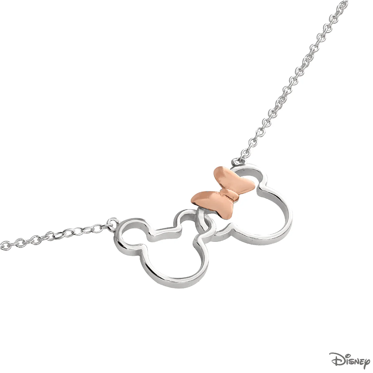 Naszyjnik srebrny pozłacany - Myszka Minnie - Disney - Image 2