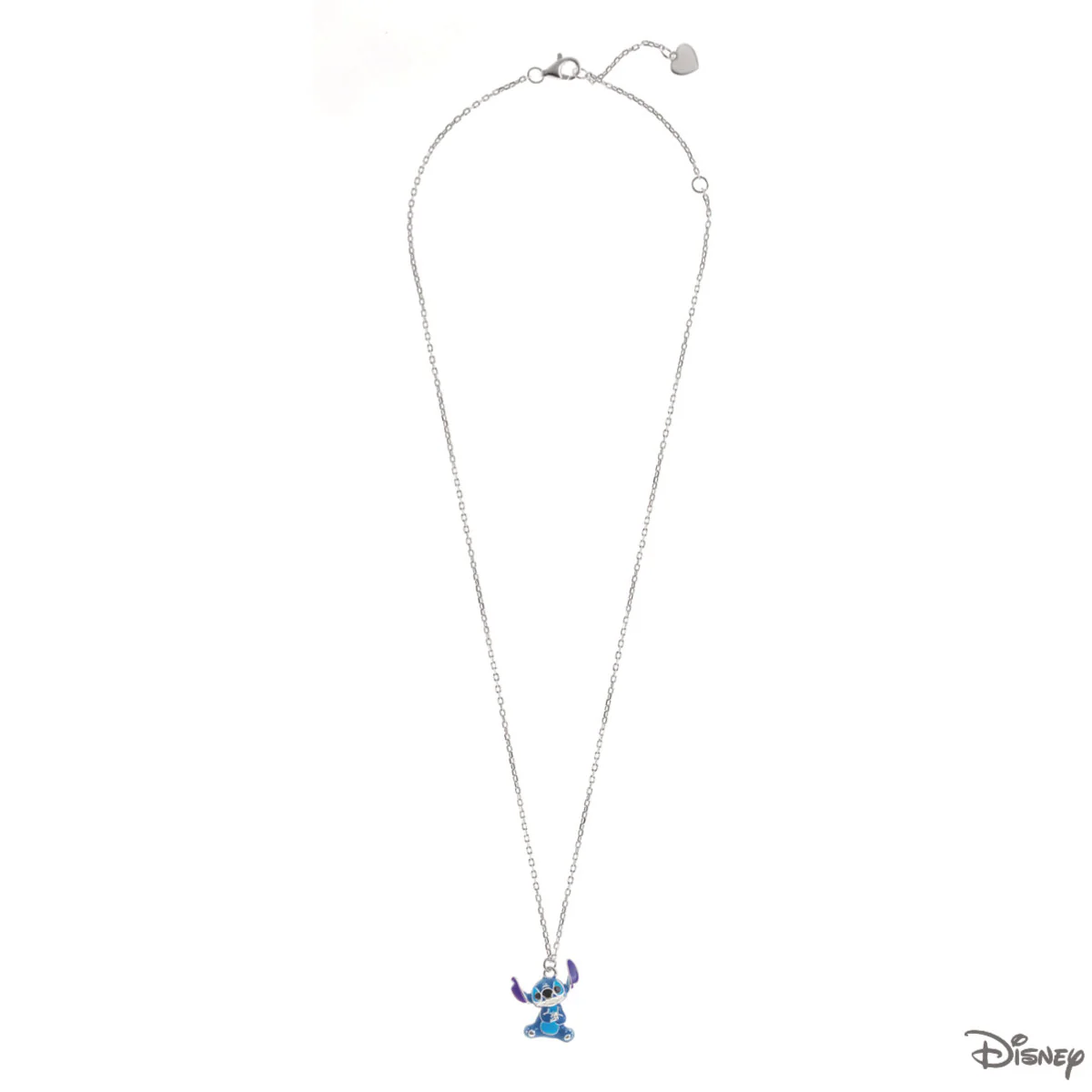 Naszyjnik srebrny z niebieską emalią - Stitch - Disney - Image 2