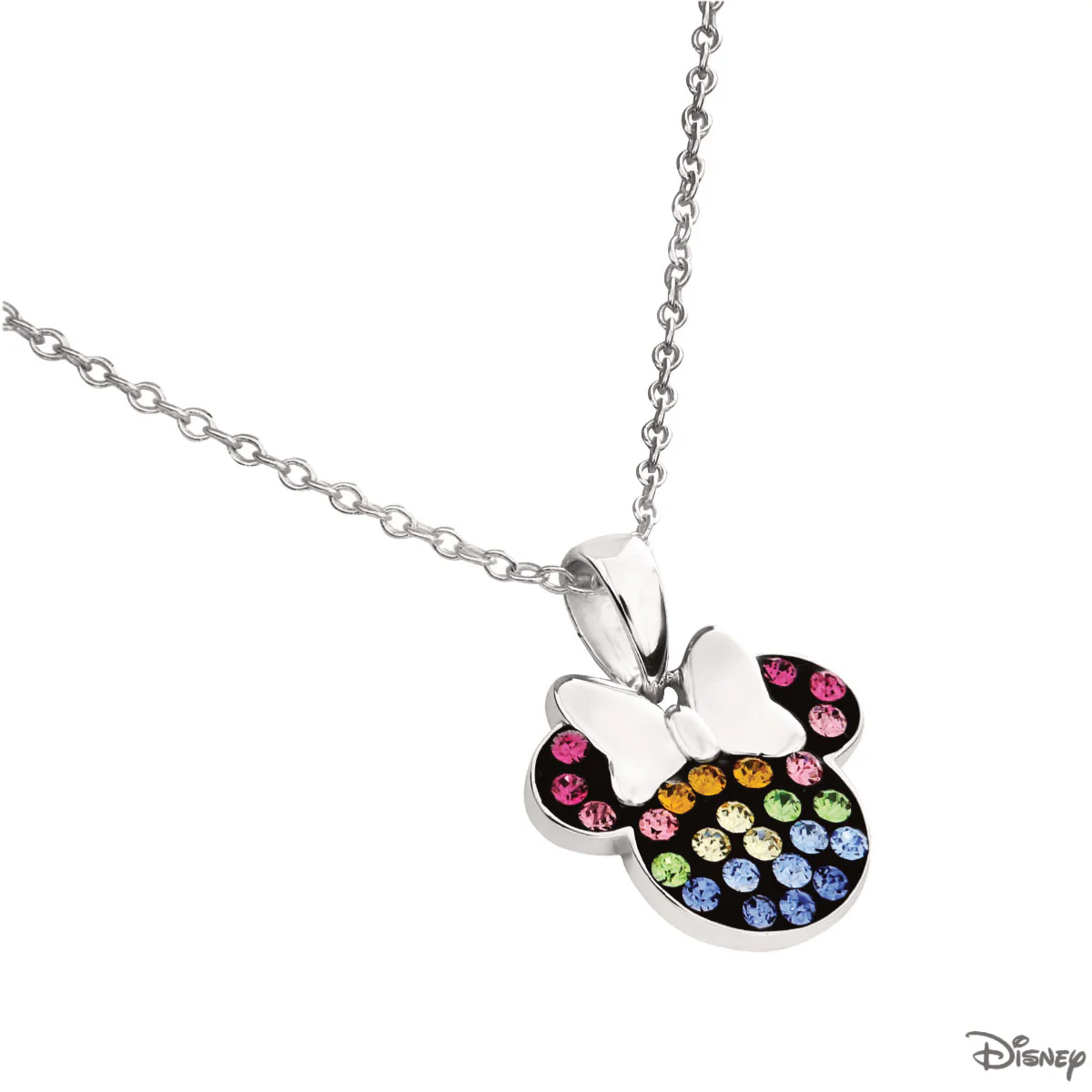 Naszyjnik z kolorowymi cyrkoniami - Myszka Minnie - Disney - Image 2