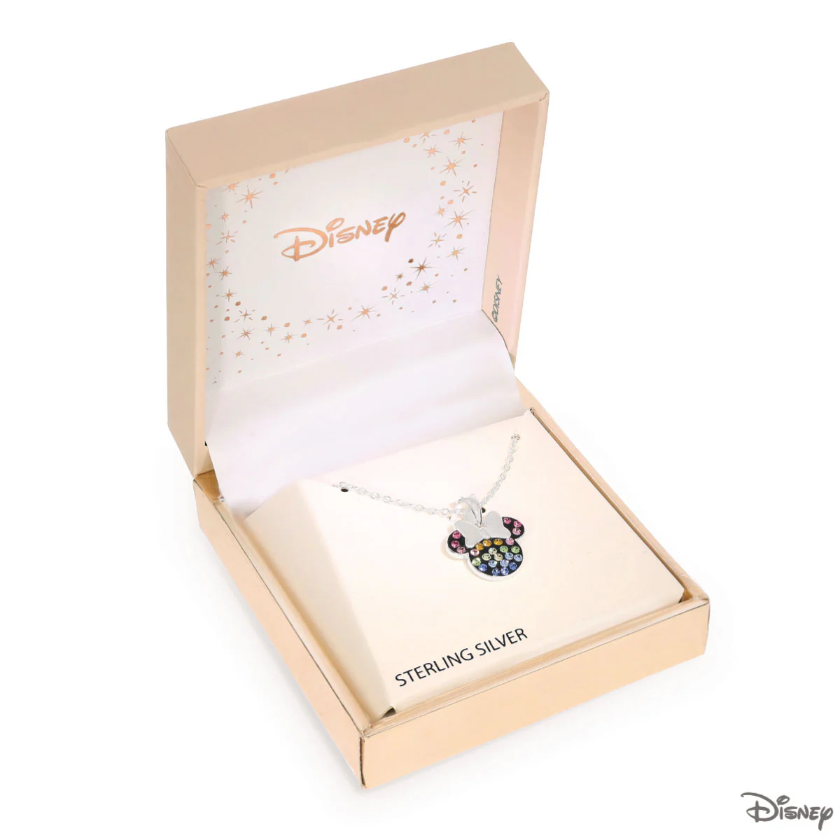 Naszyjnik z kolorowymi cyrkoniami - Myszka Minnie - Disney - Image 3