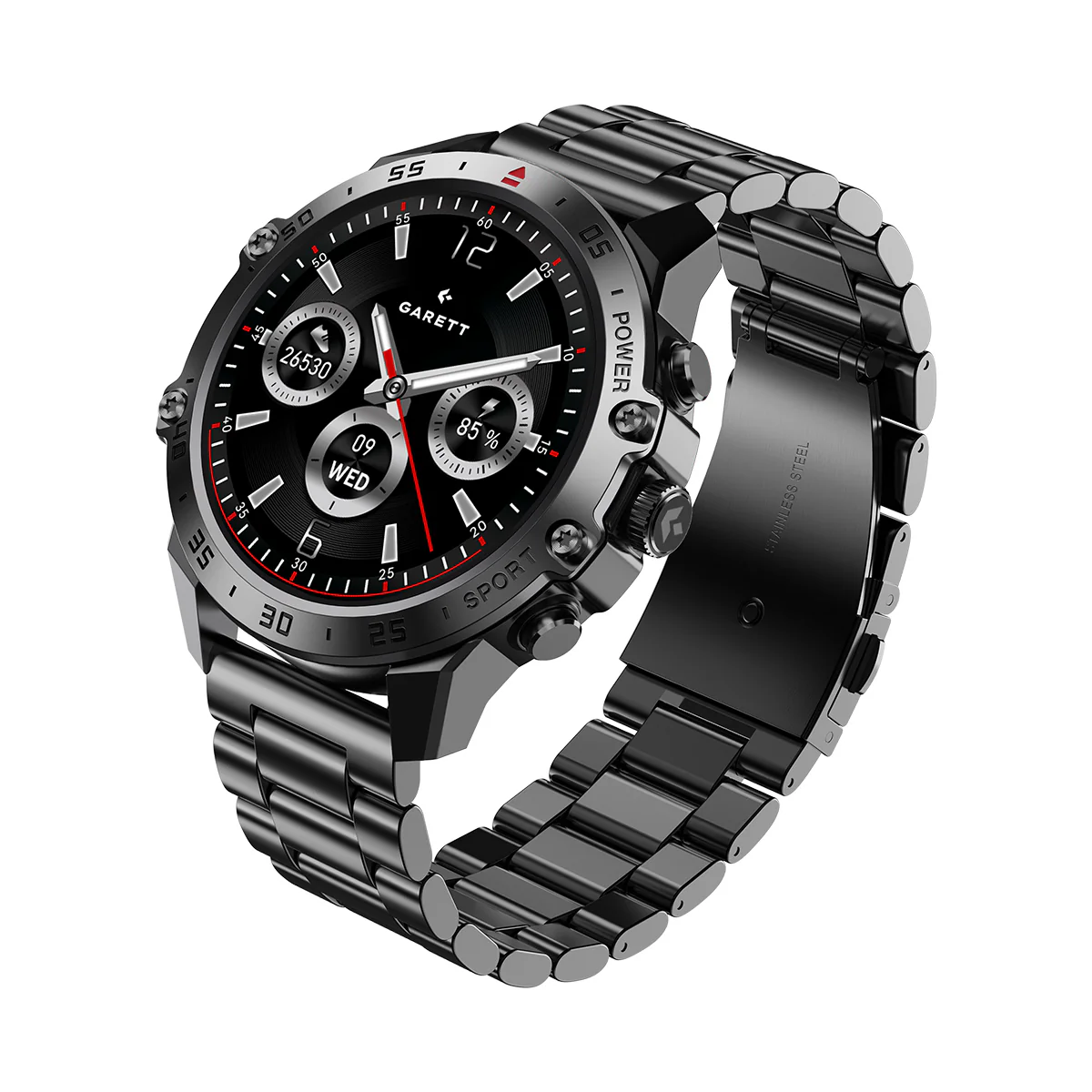 Smartwatch na czarnej bransolecie - Garett V14 - Image 4