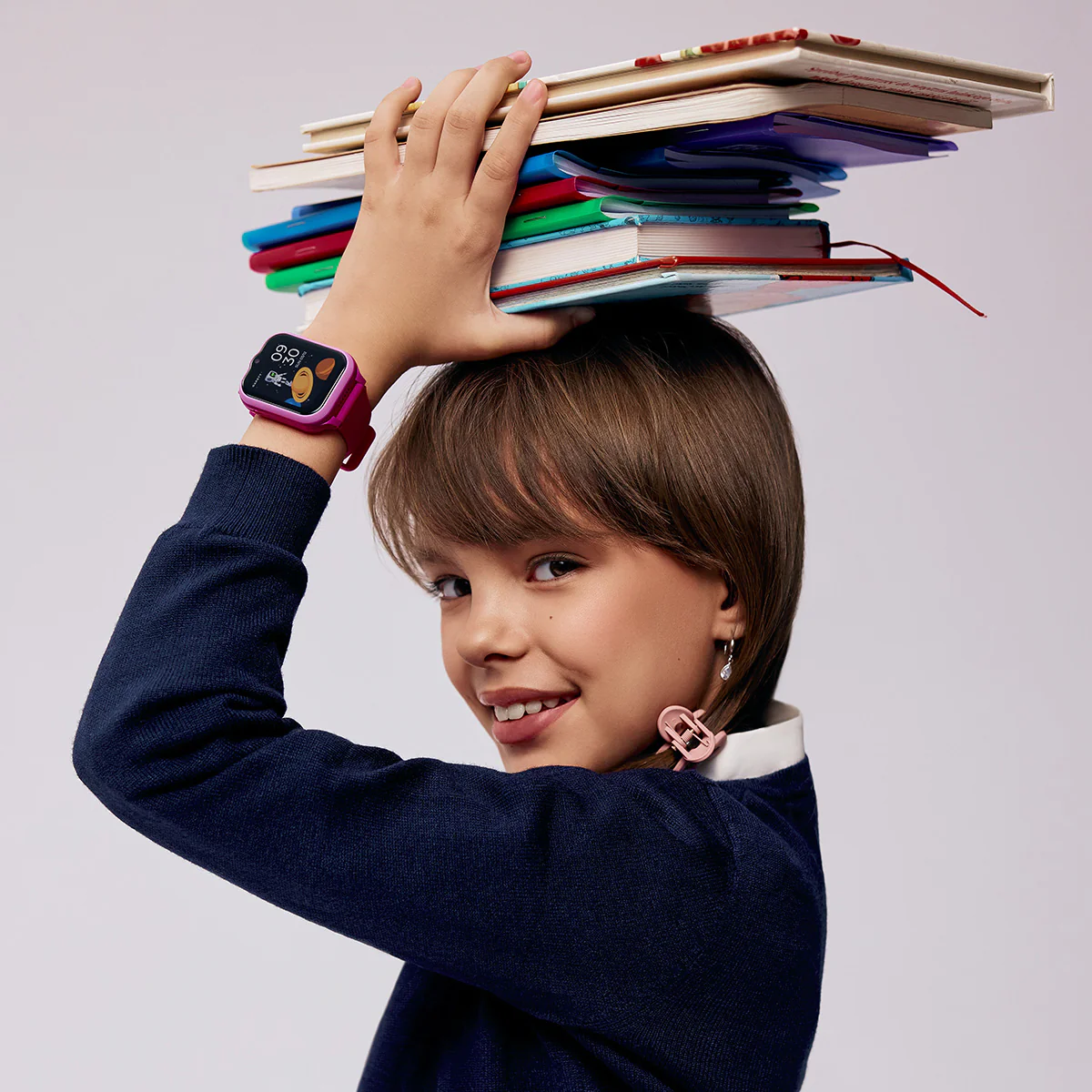 Smartwatch na fioletowym pasku - Garett Kids eSIM 4G - Image 2