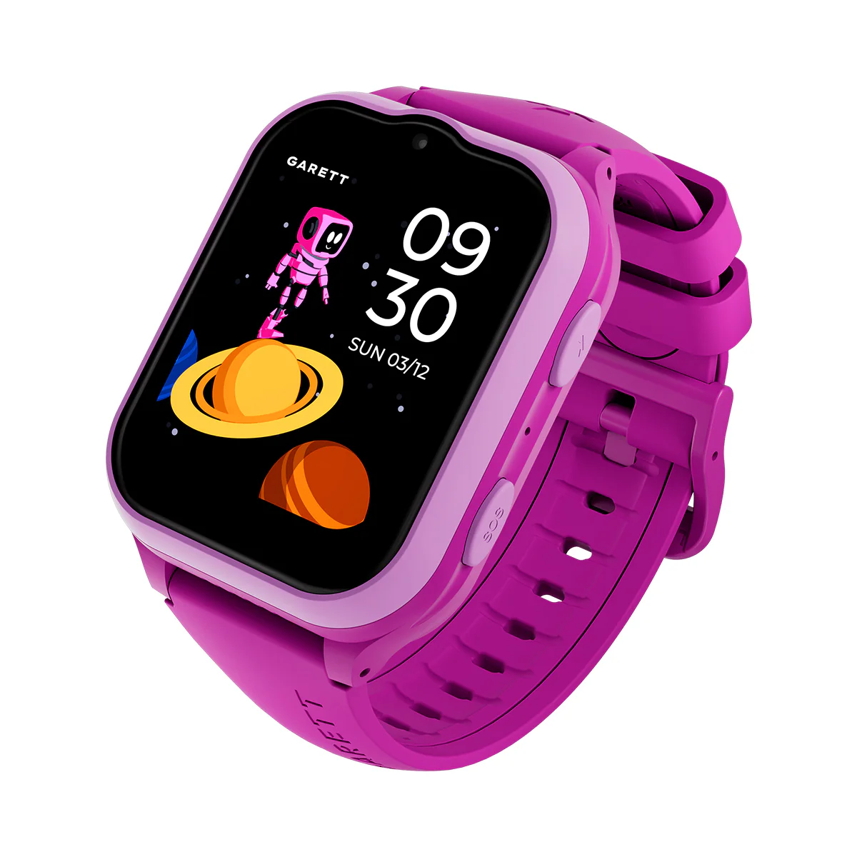 Smartwatch na fioletowym pasku - Garett Kids eSIM 4G - Image 4