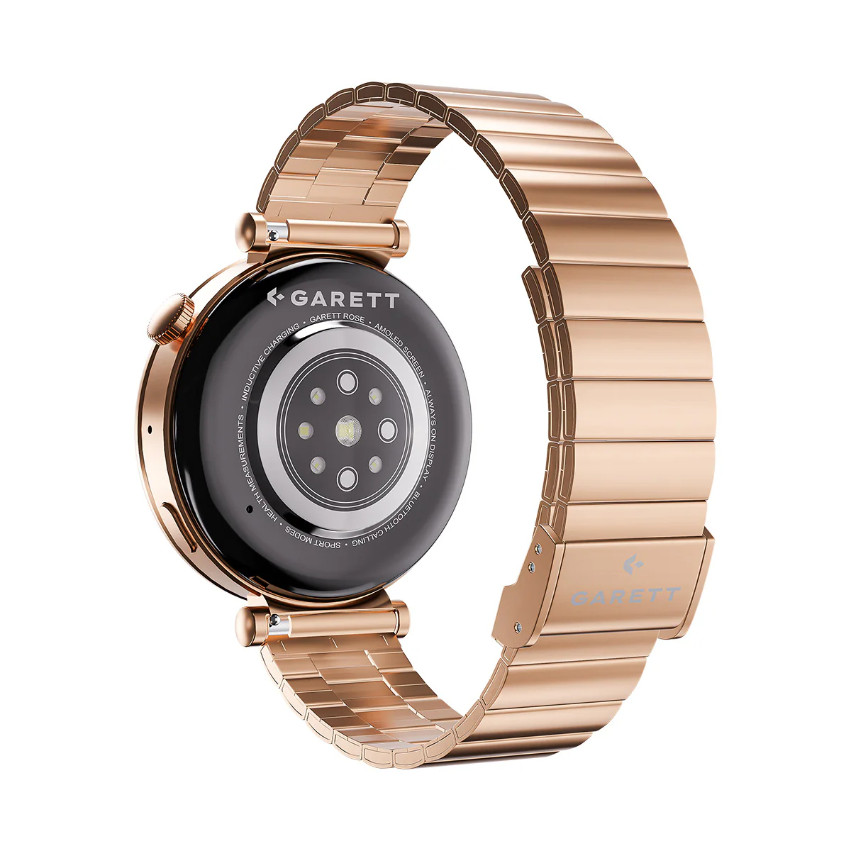 Smartwatch na różowej bransolecie - Garett Rose - Image 3