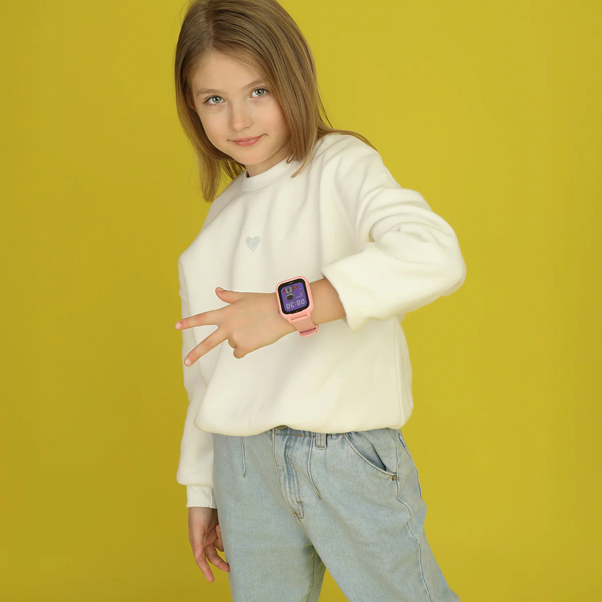 Smartwatch na różowym pasku - Garett Kids Essa GO 4G - Image 2
