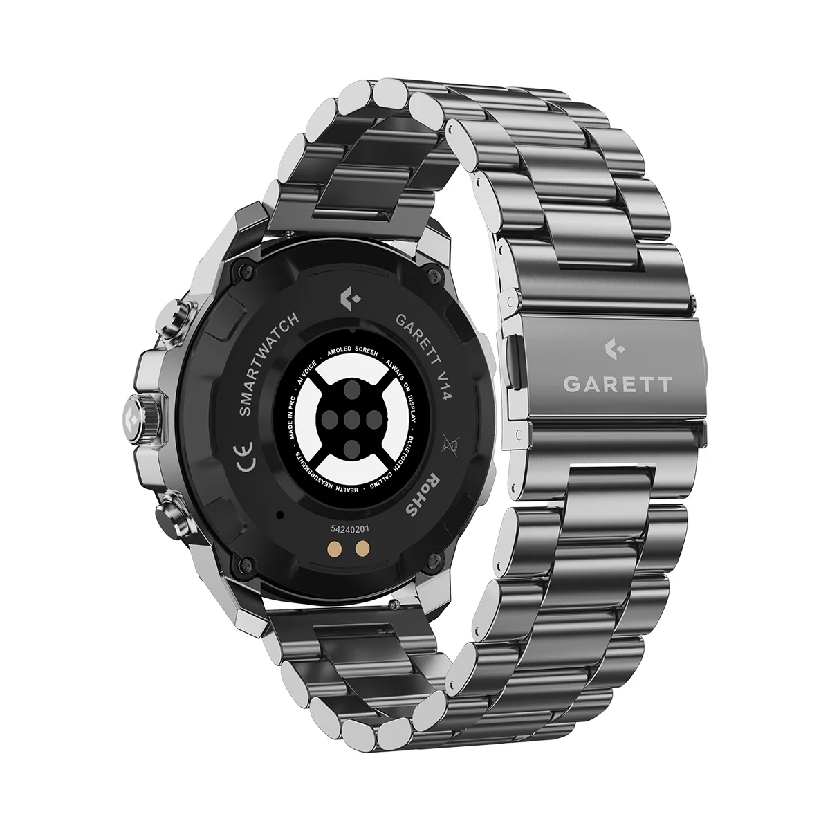 Smartwatch na srebrnej bransolecie - Garett V14 - Image 3
