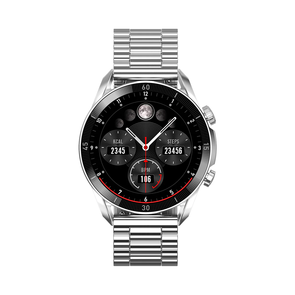 Smartwatch srebrnej bransolecie - Garett V10