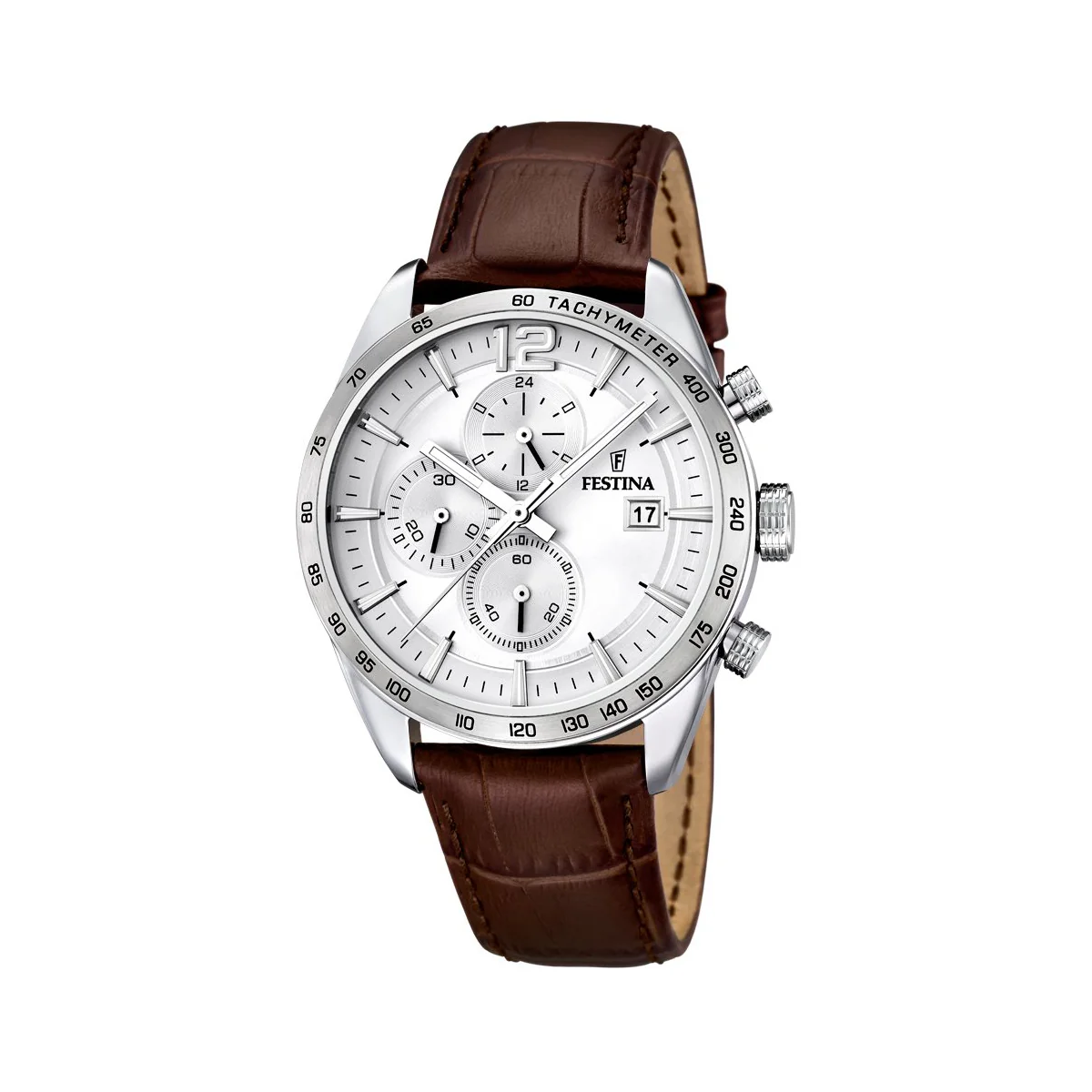 Zegarek na brązowym pasku - Festina Timeless Chrongraph