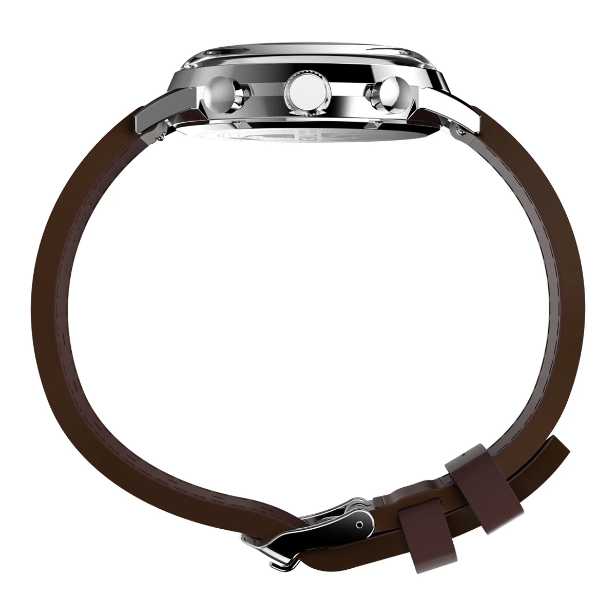 Zegarek na brązowym pasku - Timex Marlin - Image 4