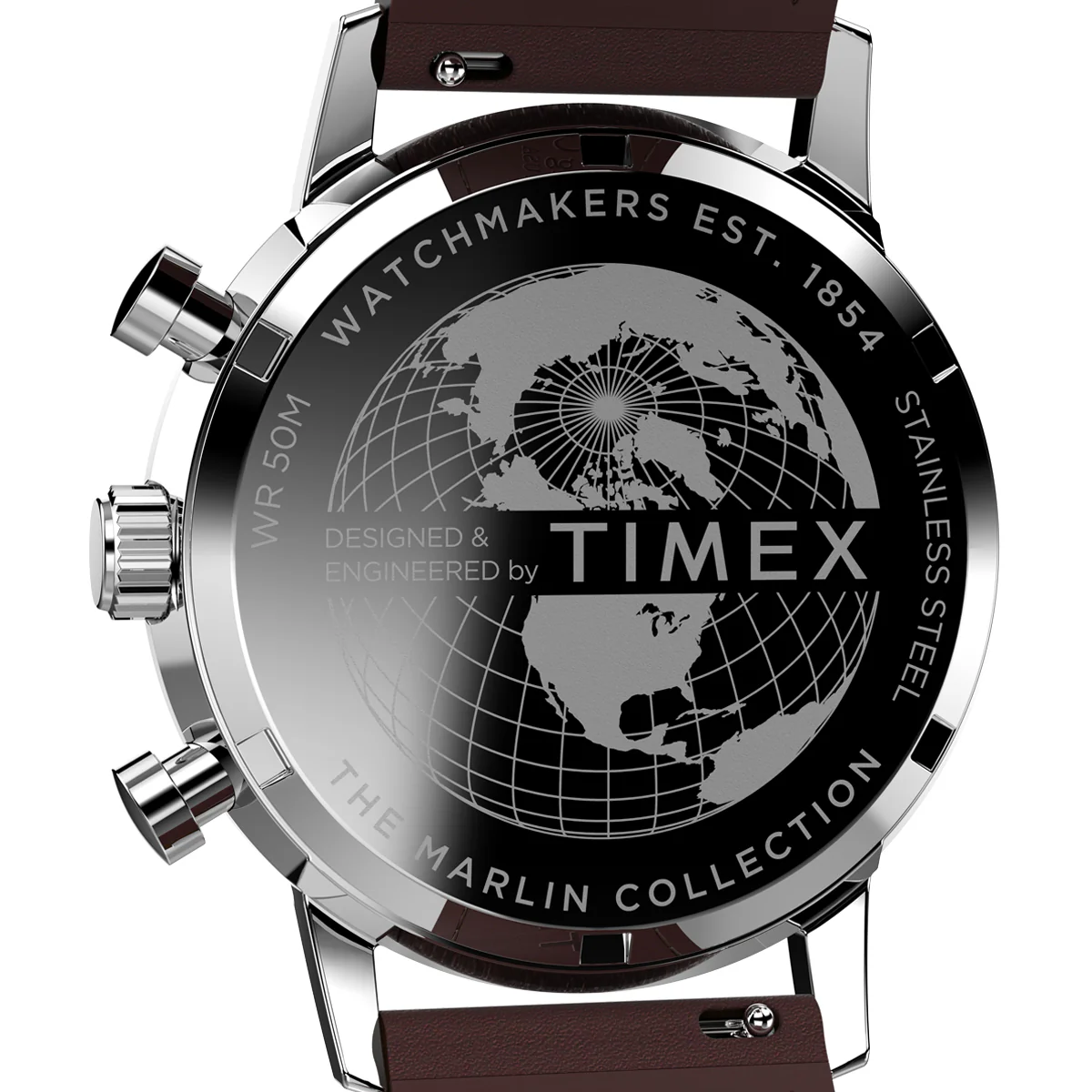 Zegarek na brązowym pasku - Timex Marlin - Image 6