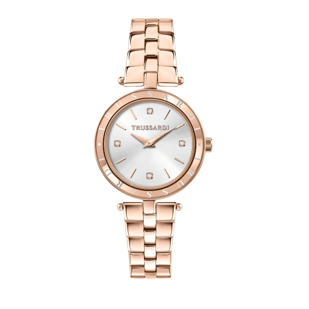 Zegarek na różowej bransolecie - Trussardi T- Shiny