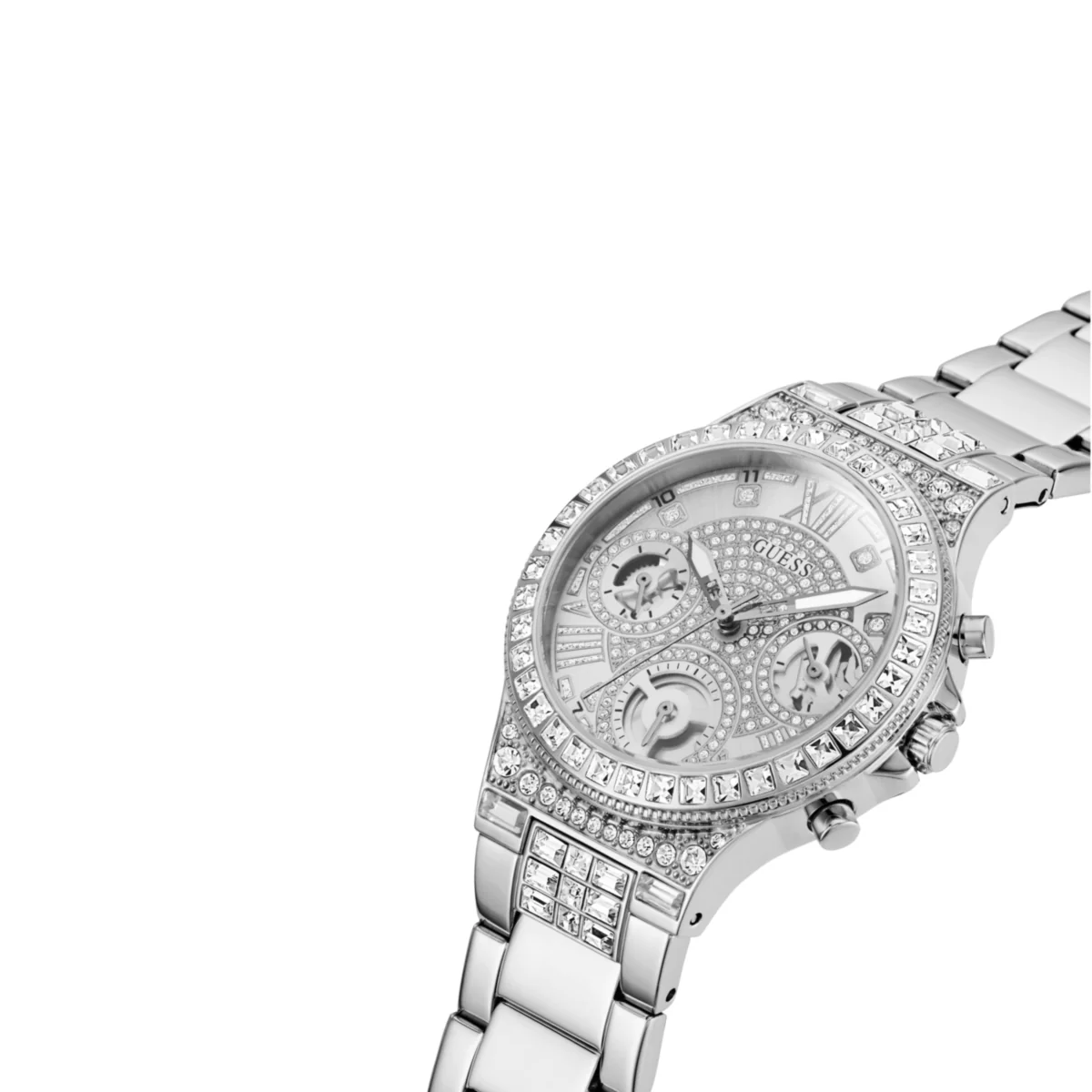 Zegarek na srebrnej bransolecie - Guess Sport Moonlight - Image 9