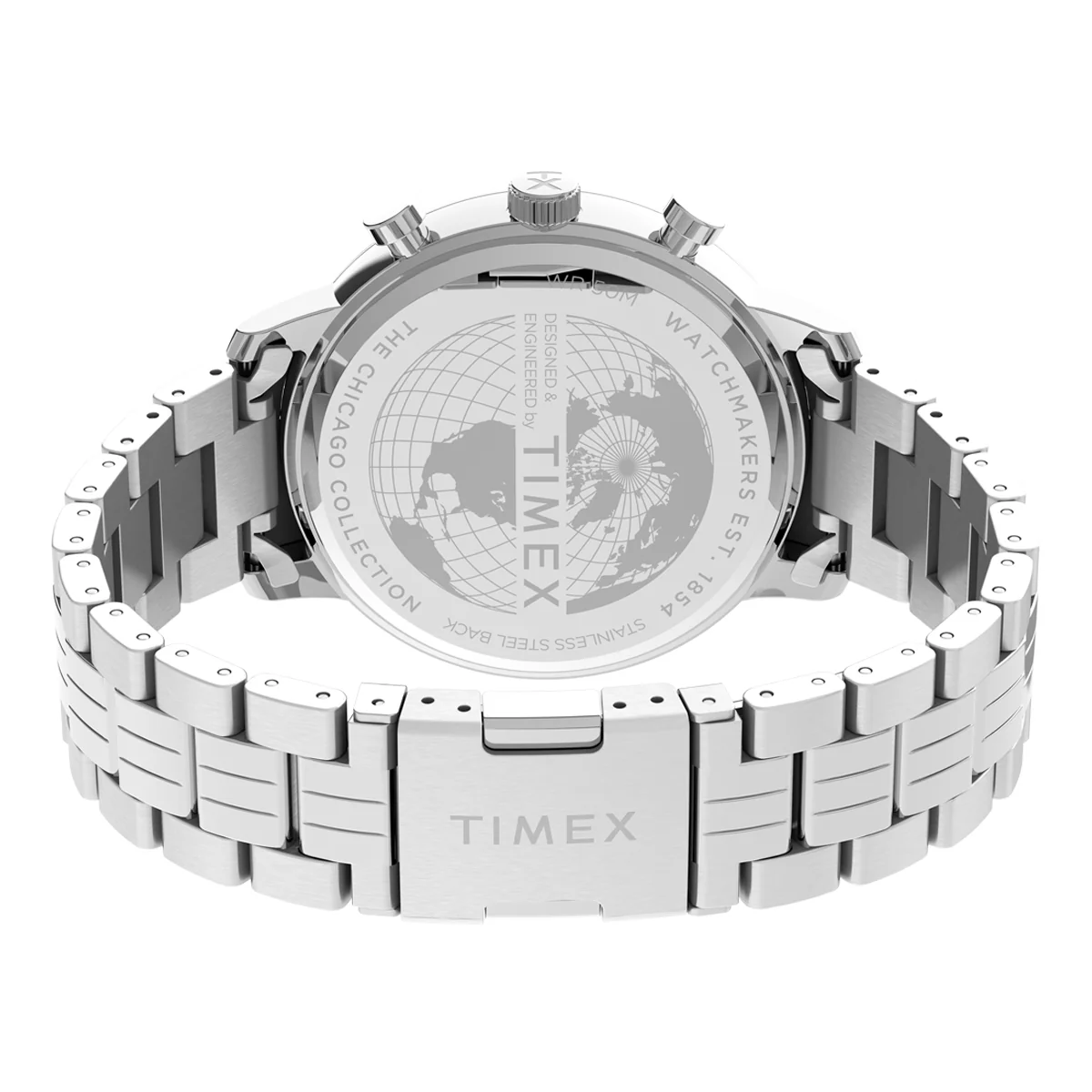 Zegarek na srebrnej bransolecie - Timex Chicago - Image 4