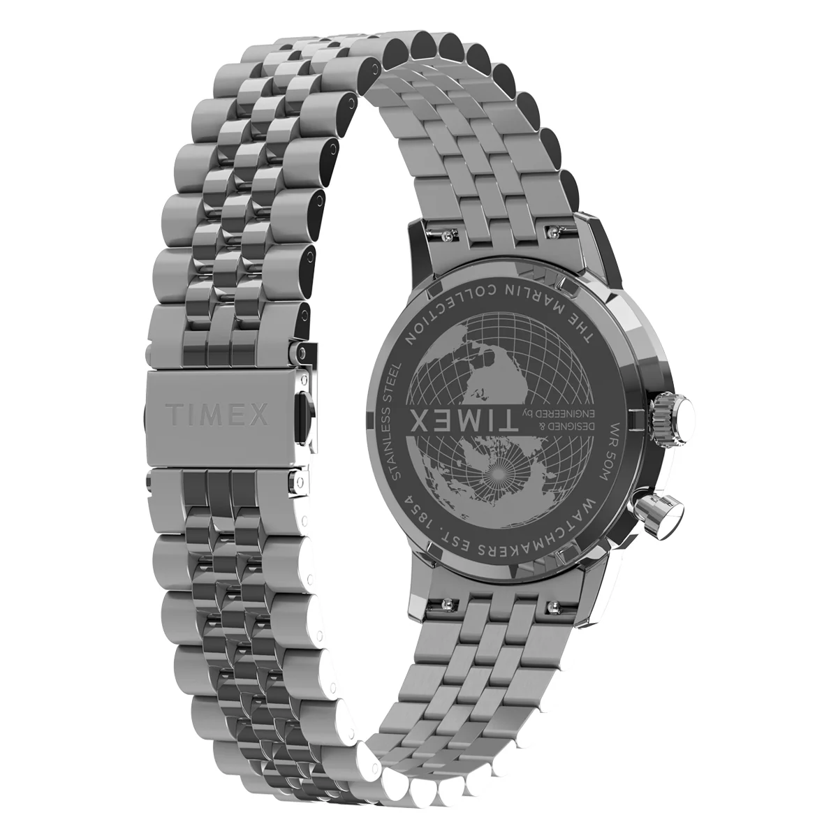 Zegarek na srebrnej bransolecie - Timex Marlin - Image 4