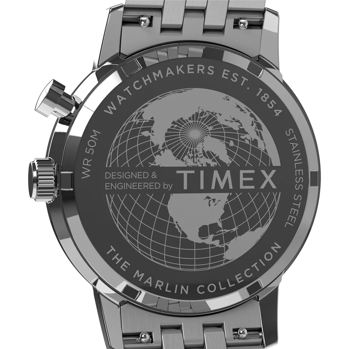 Zegarek na srebrnej bransolecie - Timex Marlin - Image 5