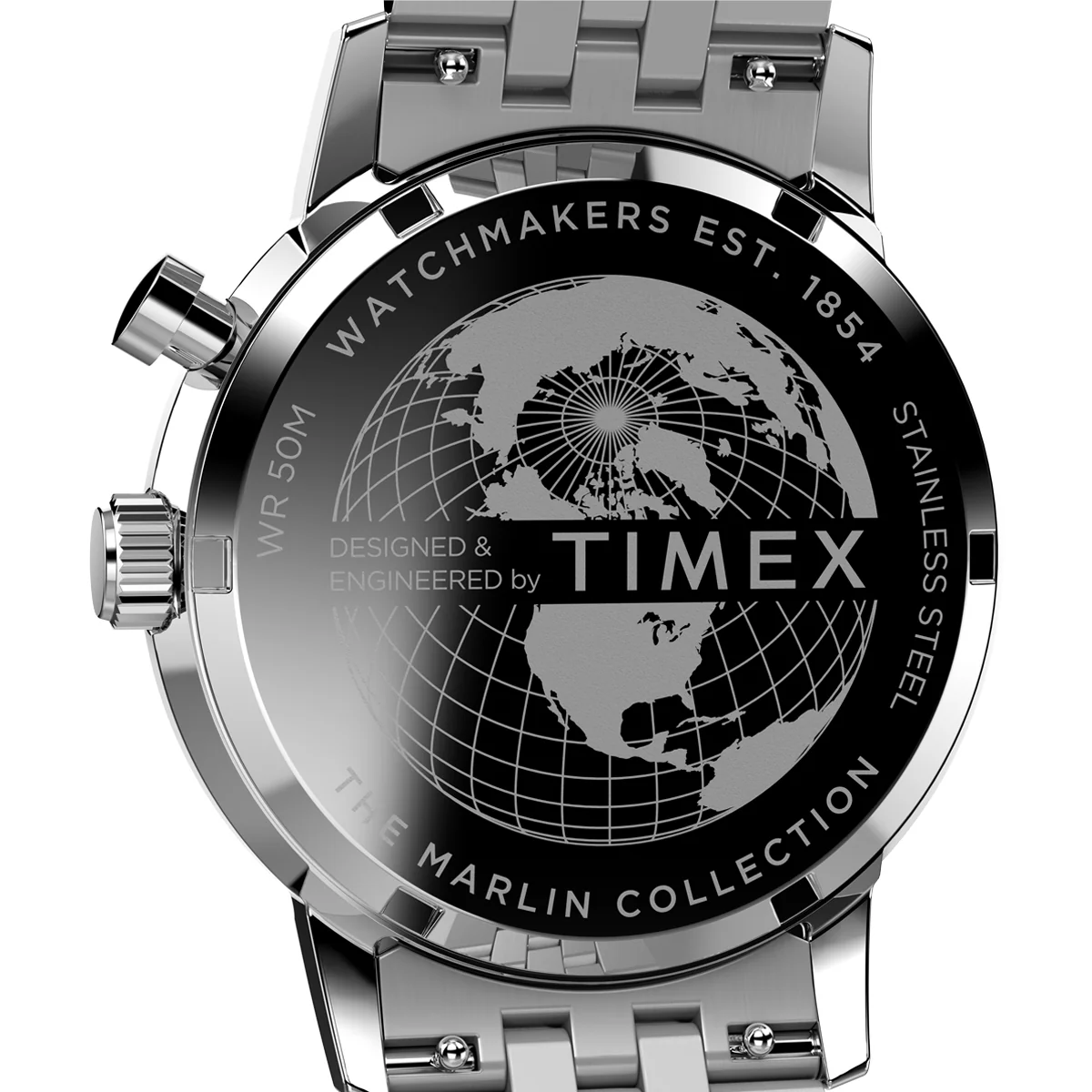 Zegarek na srebrnej bransolecie - Timex Marlin - Image 5