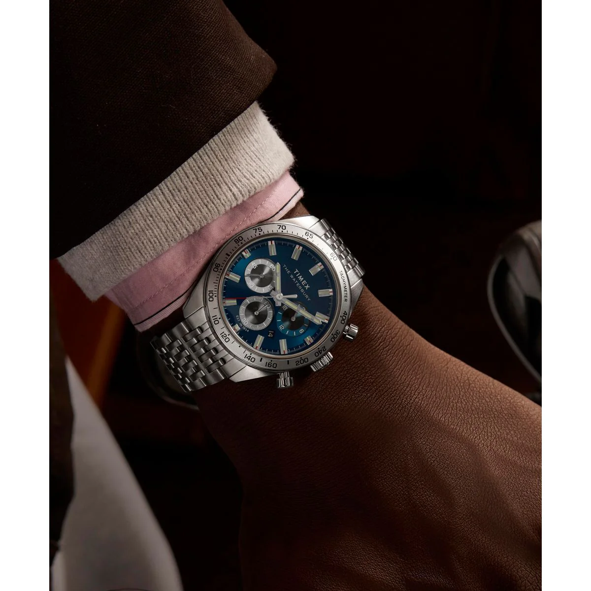 Zegarek na srebrnej bransolecie - Timex Waterbury Traditional - Image 2