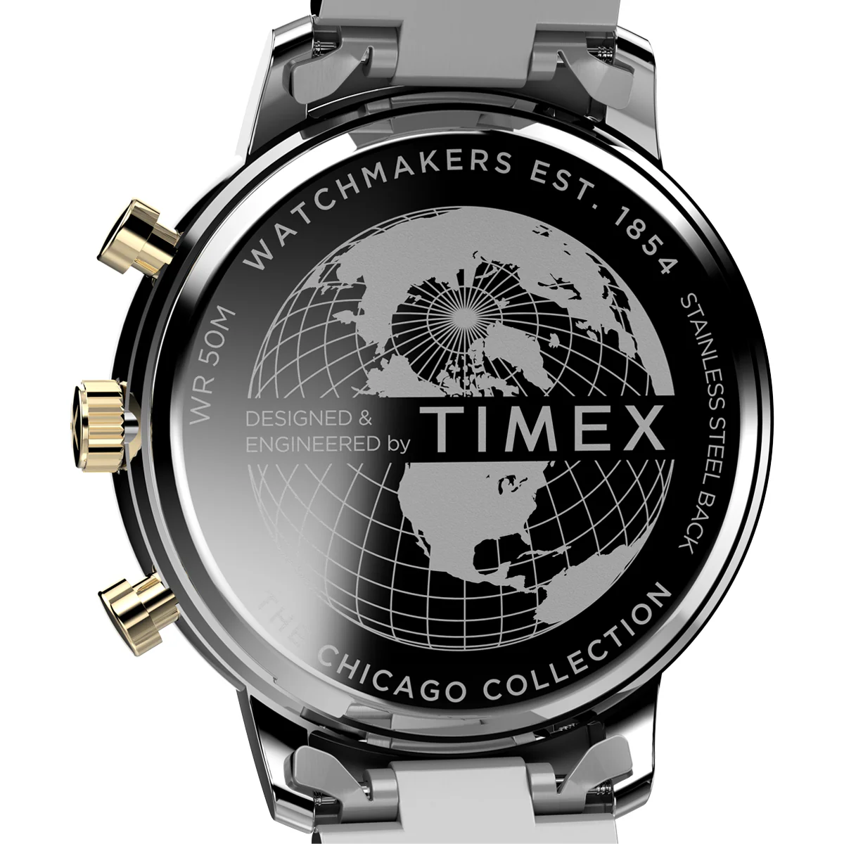 Zegarek na srebrno-złotej bransolecie - Timex Chicago - Image 5